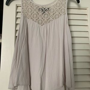 White lace flowy top